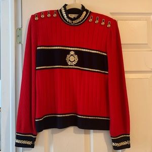 St. John Shoulder Button Sweater
